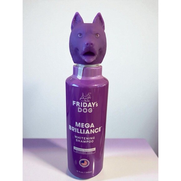 Friday’s Dog Mega Brilliance Whitening Shampoo Made In The USA 12 fl.oz - Picture 1 of 8